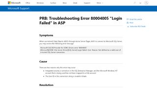 
                            13. PRB: Troubleshooting Error 80004005 