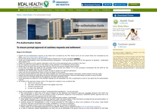 
                            10. Pre-authorisation Guide - Vidal Health