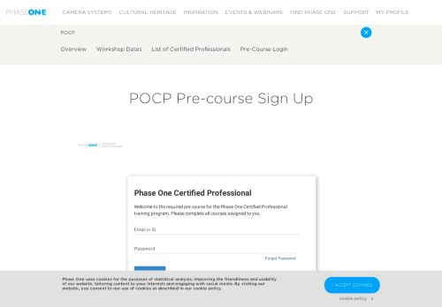 
                            5. Pre-Course Login - Phase One