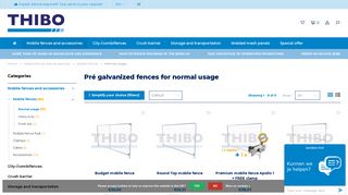 
                            8. Pre-galvanized mobile fences at favorable prices | Thibo-Online ...