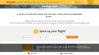 
                            9. Pre-Order Meal | Pegasus Airlines