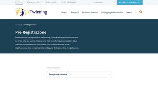 
                            3. Pre-Registrazione - eTwinning