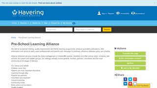 
                            11. Pre-School Learning Alliance | Havering Directory