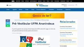 
                            12. Pré-Vestibular gratuito do campus Ananindeua da UFPA