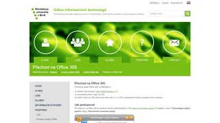 
                            11. Přechod na Office 365 - Ústav informačních technologií