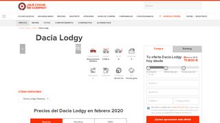 
                            7. Precios Dacia Lodgy 2019 | Qué coche me compro