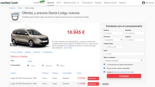 
                            4. Precios Dacia Lodgy - Ofertas de Dacia Lodgy nuevos - Coches Nuevos