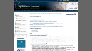 
                            4. Precision Exams - NH Department of Education - NH.gov