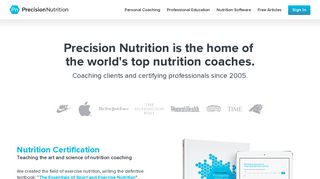 
                            1. Precision Nutrition | Nutrition Coaching, Software, and Certification