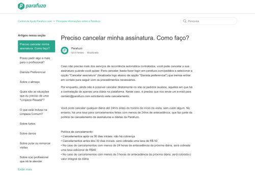 
                            8. Preciso cancelar minha assinatura. Como faço? – Central de Ajuda ...