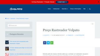 
                            12. Preço Rastreador Volpato - Blog Volpato