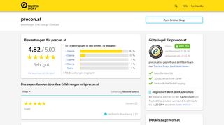 
                            11. precon.at Bewertungen & Erfahrungen | Trusted Shops