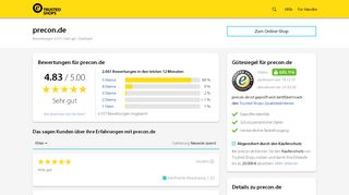 
                            7. precon.de Bewertungen & Erfahrungen | Trusted Shops