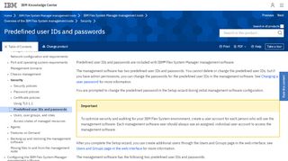 
                            5. Predefined user IDs and passwords - IBM Flex System Manager ...