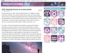 
                            7. Predicciones del horóscopo para 2018 – Especial de Emol.com