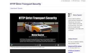
                            9. Přednáška HTTP Strict Transport Security (OWASP CZ local chapter ...