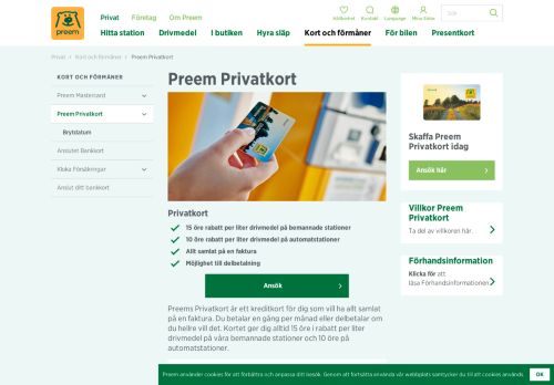 
                            8. Preem Privatkort - Preem.se