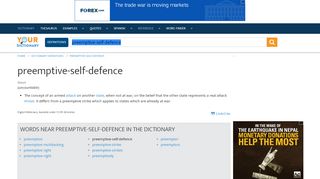 
                            6. Preemptive-self-defence dictionary definition | preemptive-self ...