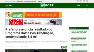 
                            7. Prefeitura anuncia resultado do Programa Bolsa Pós-Graduação ...