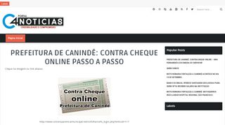 
                            6. PREFEITURA DE CANINDÉ: CONTRA CHEQUE ONLINE PASSO A ...