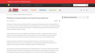 
                            6. Prefeitura implanta Sistema de Nota Fiscal eletrônica | Prefeitura ...