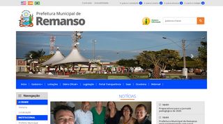 
                            2. Prefeitura Municipal de Remanso - Principal