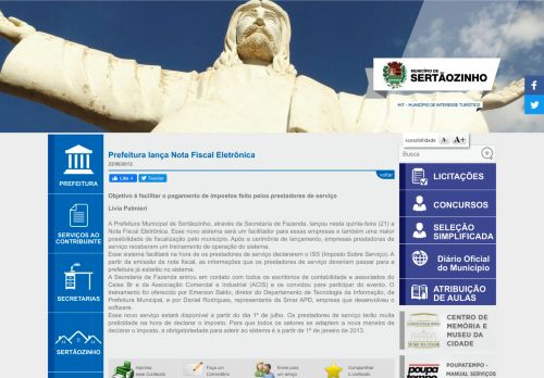 
                            3. Prefeitura Municipal de Sertãozinho | Prefeitura lança Nota Fiscal ...