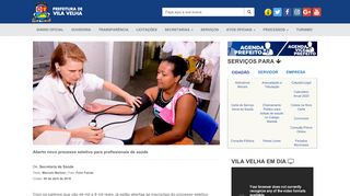 
                            7. Prefeitura Municipal de Vila Velha: Aberto novo processo seletivo ...