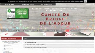 
                            10. Préférences - site du Comité de Bridge de l'Adour - Bon à savoir