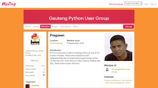 
                            10. Pregasen - Gauteng Python User Group (Johannesburg) | Meetup