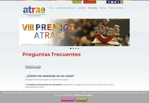 
                            2. Preguntas frecuentes – ATRAE