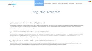 
                            3. Preguntas frecuentes | Método Benozzi