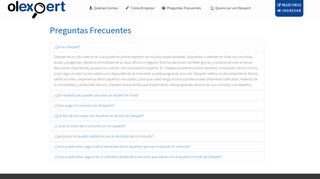 
                            8. Preguntas Frecuentes - Olexpert