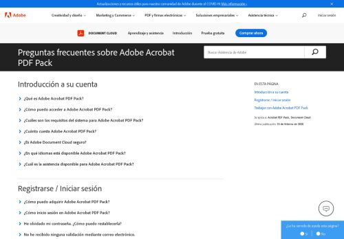 
                            4. Preguntas más frecuentes | Adobe PDF Pack - Adobe Help Center