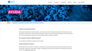 
                            9. Preguntas y Respuestas sobre cambio de fecha – Campus Party México
