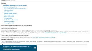 
                            8. Preinstallation Checklist for Cisco HX Data Platform - Cisco