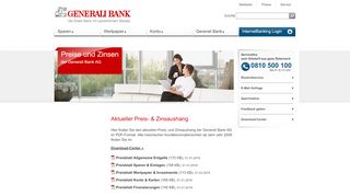 
                            12. Preis- und Zinsaushang - Generali Bank