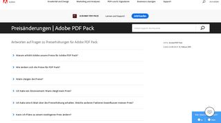 
                            6. Preisänderungen für Adobe PDF Pack - Adobe Help Center