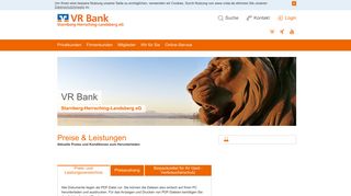 
                            12. Preise & Leistungen - VR Bank Starnberg-Herrsching-Landsberg eG