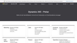 
                            5. Preise | Microsoft Dynamics 365