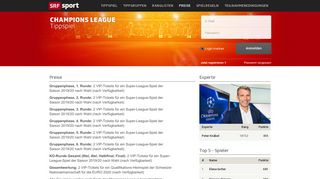 
                            7. Preise - UEFA Champions League Tippspiel - SRF