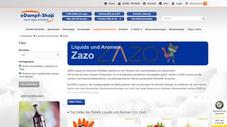 
                            2. Preisgünstige ZAZO Liquids für E-Zigaretten | eDampf-Shop