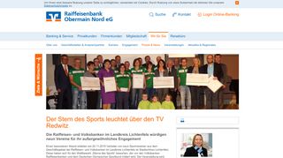 
                            13. Preisverleihung Sterne des Sports 2015 - Raiffeisenbank Obermain ...