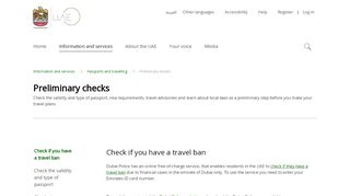 
                            3. Preliminary checks - The Official Portal of the UAE Government