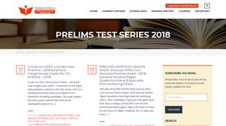 
                            11. PRELIMS TEST SERIES 2018 Archives - INSIGHTS