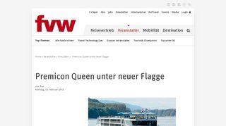 
                            9. Premicon Queen unter neuer Flagge - FVW.de
