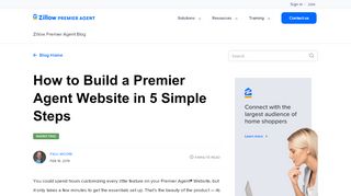 
                            8. Premier Agent Websites - Zillow