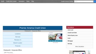 
                            9. Premier America Credit Union - Chatsworth, CA - Credit Unions Online