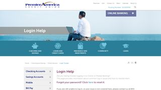 
                            8. Premier America Credit Union - Login Trouble