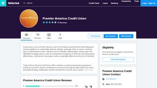 
                            13. Premier America Credit Union Reviews: 71 User Ratings - WalletHub
